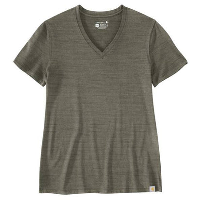 .W Relaxed Fit Lightweight SS V-Neck T-Shirt - 105739