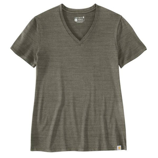 .W Relaxed Fit Lightweight SS V-Neck T-Shirt - 105739
