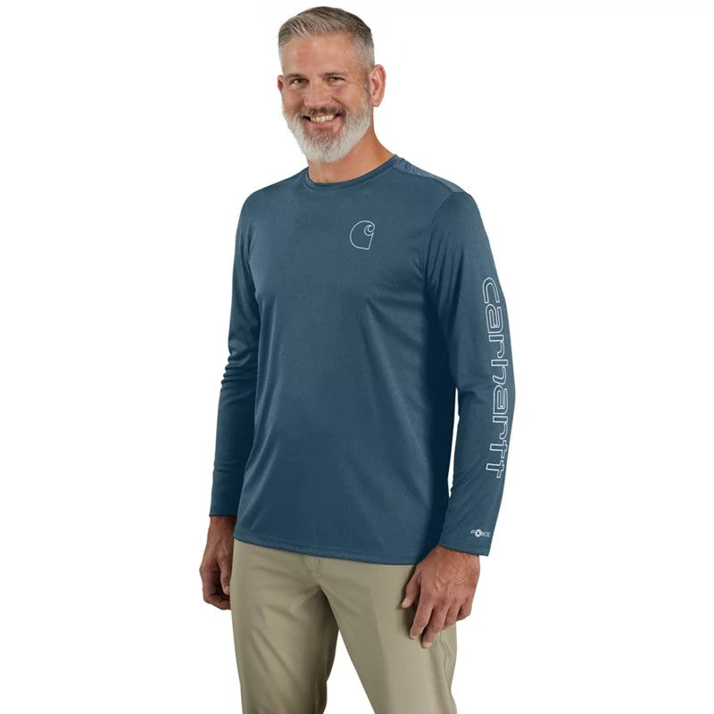 M Force Sun Lightweight LS Logo Graphic T-Shirt - 106164