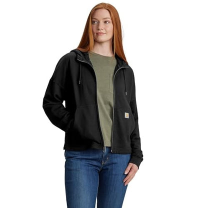 W Tencel Fiber Series Loose Fit Full Zip Sweatshirt - 106837