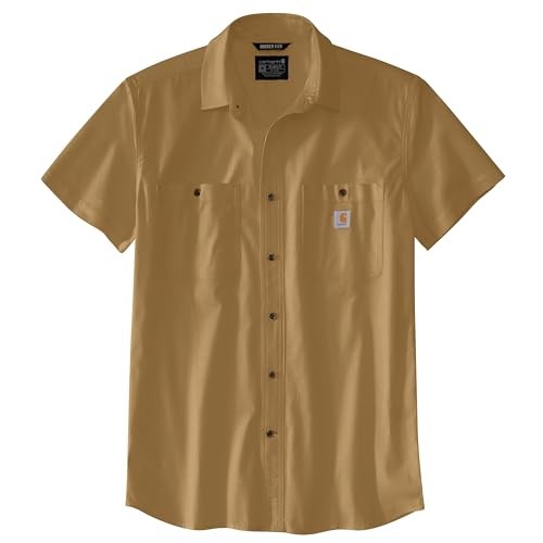 Rugged Flex Relaxed Fit Lightweight SS Plaid Shirt