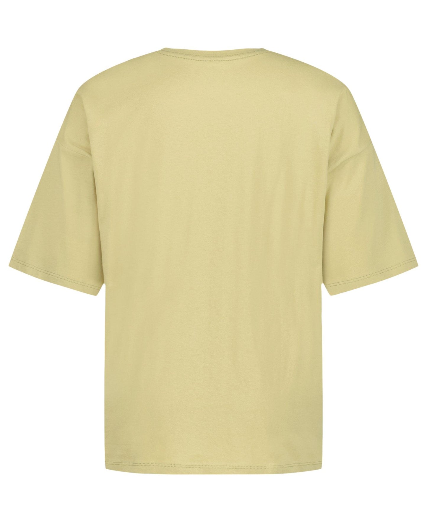 Billabong Girls' Sunshine Oversized T-Shirt in sage green, back view on white background