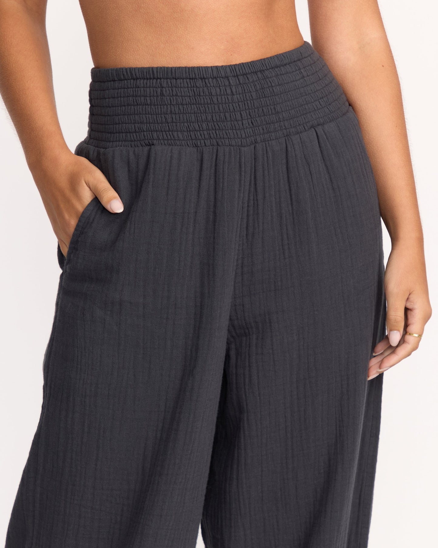 New Waves Gauze Elastic Pant