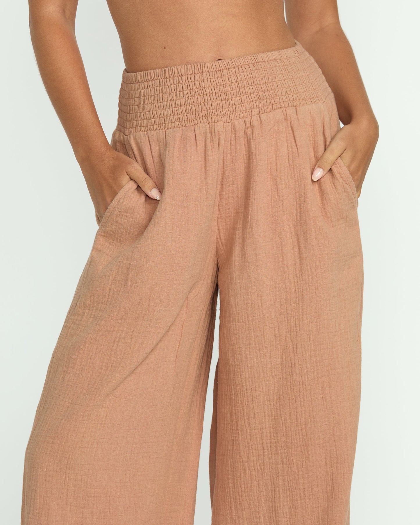 New Waves Gauze Elastic Pant