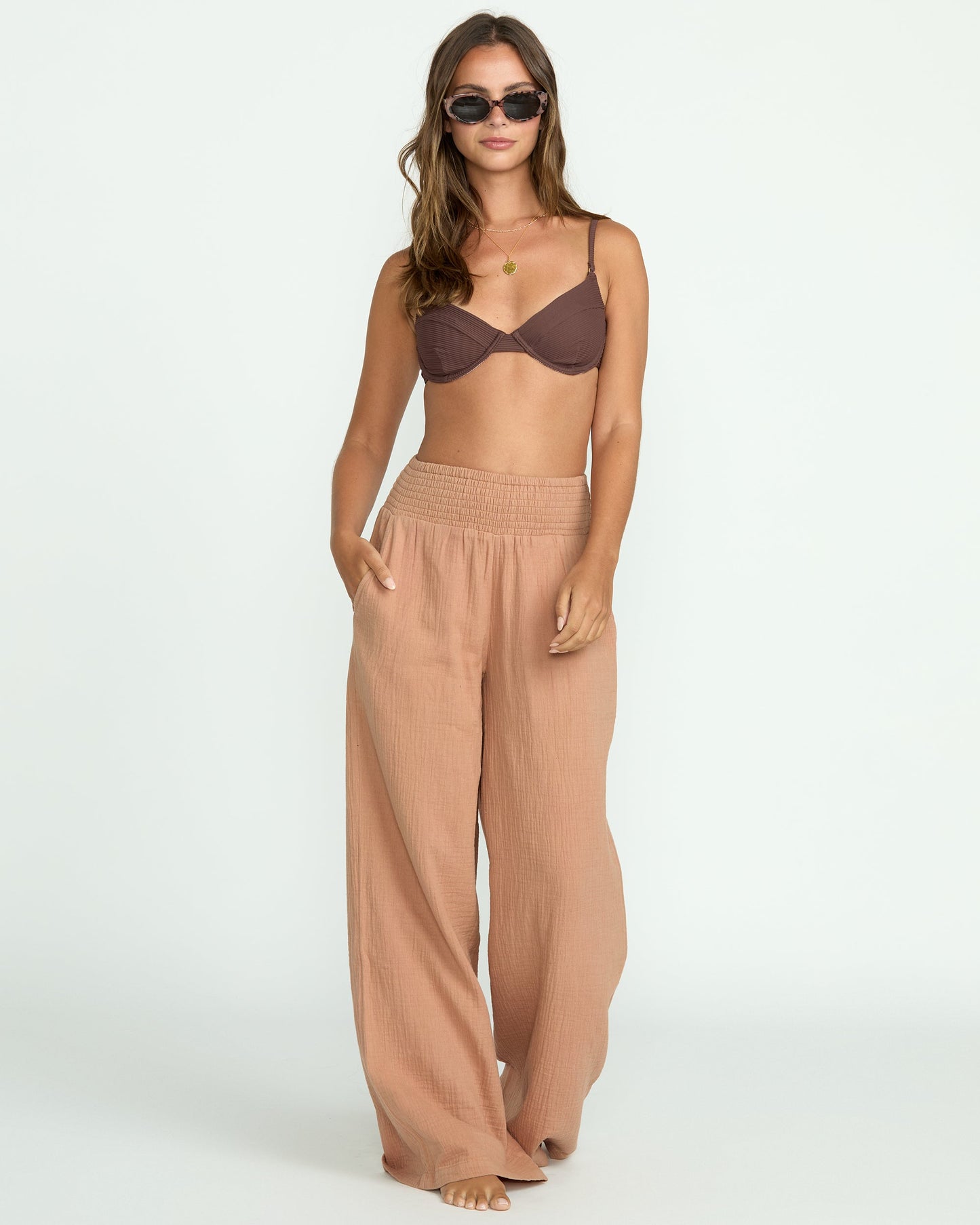 New Waves Gauze Elastic Pant