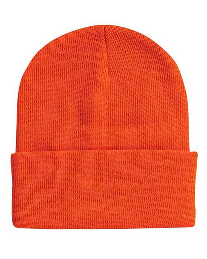 Sportsman Solid 12inch Cuffed Beanie - SP12