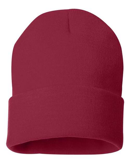Sportsman Solid 12inch Cuffed Beanie - SP12