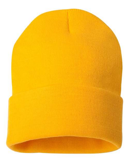 Sportsman Solid 12inch Cuffed Beanie - SP12