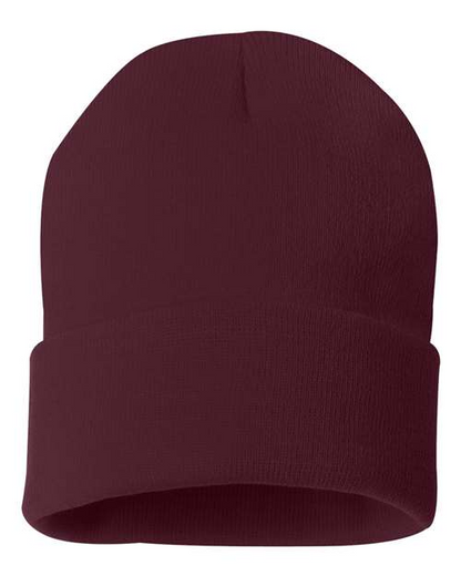 Sportsman Solid 12inch Cuffed Beanie - SP12