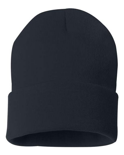 Sportsman Solid 12inch Cuffed Beanie - SP12