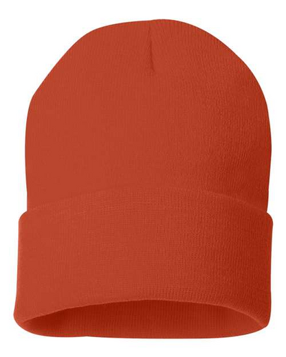 Sportsman Solid 12inch Cuffed Beanie - SP12