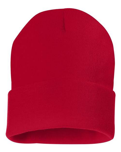 Sportsman Solid 12inch Cuffed Beanie - SP12