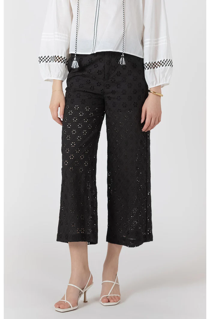 Openwork Embroidery Trouser