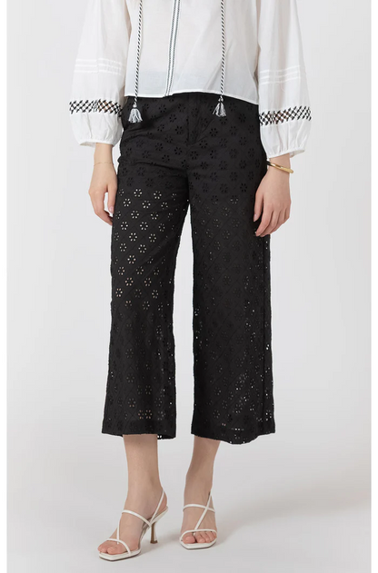 Openwork Embroidery Trouser