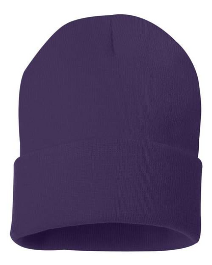 Sportsman Solid 12inch Cuffed Beanie - SP12