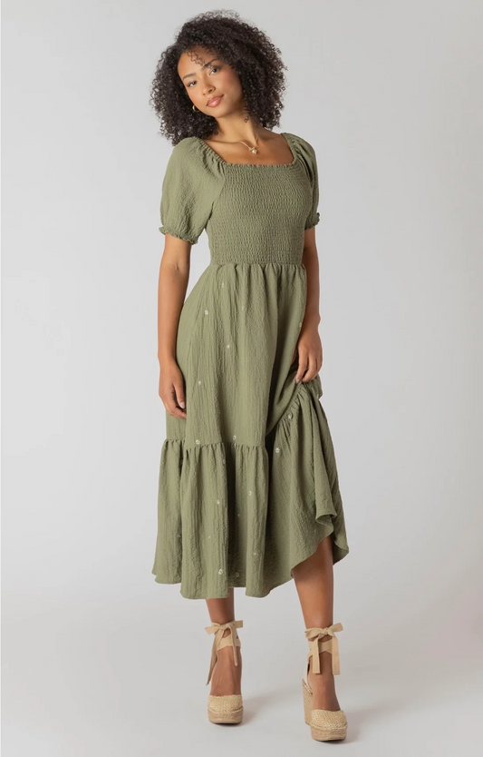 Smocked Tiered Maxi Dress