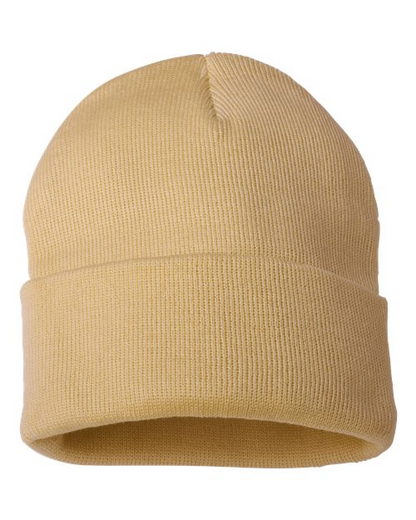 Sportsman Solid 12inch Cuffed Beanie - SP12