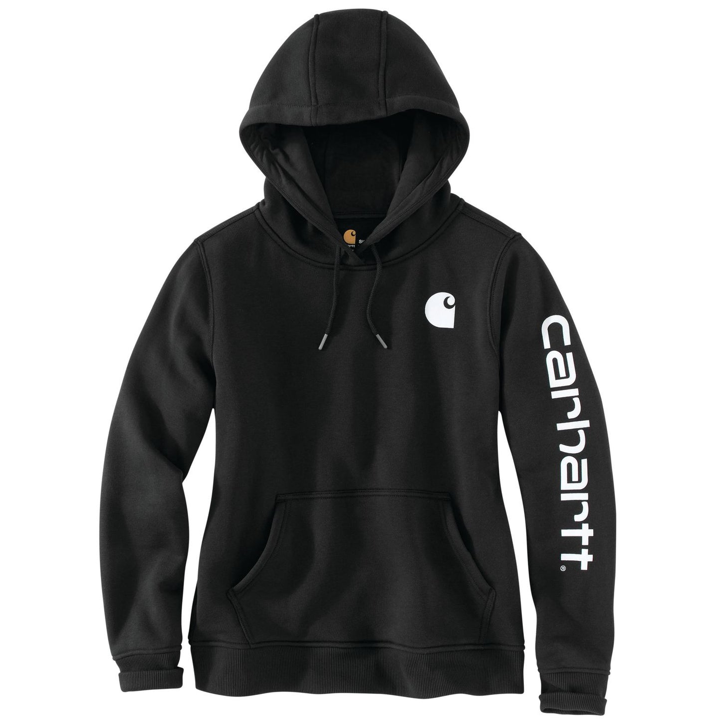 W Relaxed Fit Midweight Logo Sleeve Graphic Hoodie - 102791