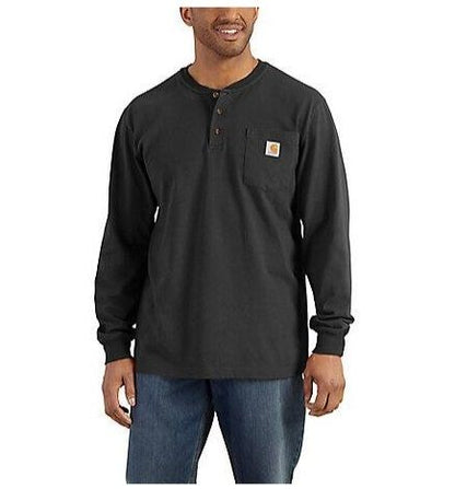 K128 Long-Sleeve Pocket Henley T-Shirt