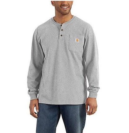 K128 Long-Sleeve Pocket Henley T-Shirt