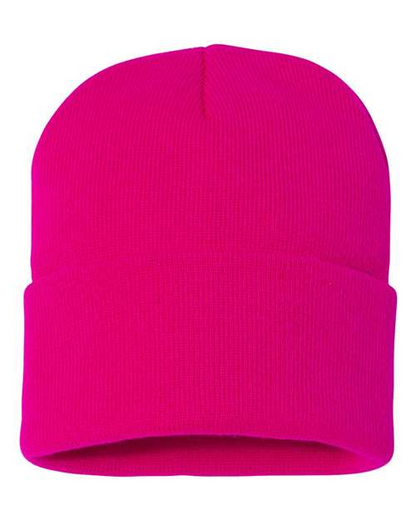 Sportsman Solid 12inch Cuffed Beanie - SP12