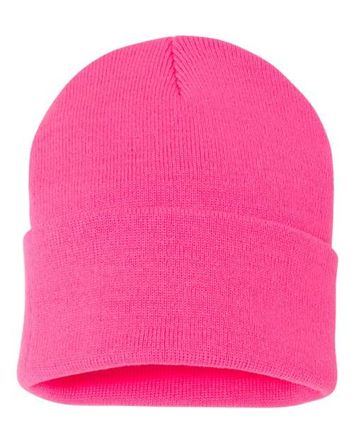 Sportsman Solid 12inch Cuffed Beanie - SP12