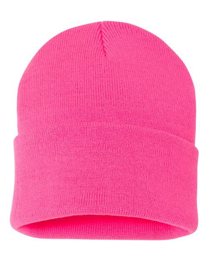 Sportsman Solid 12inch Cuffed Beanie - SP12
