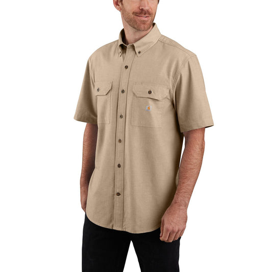 M Loose Fit Midweight Chambray Short-Sleeve Shirt - 104369