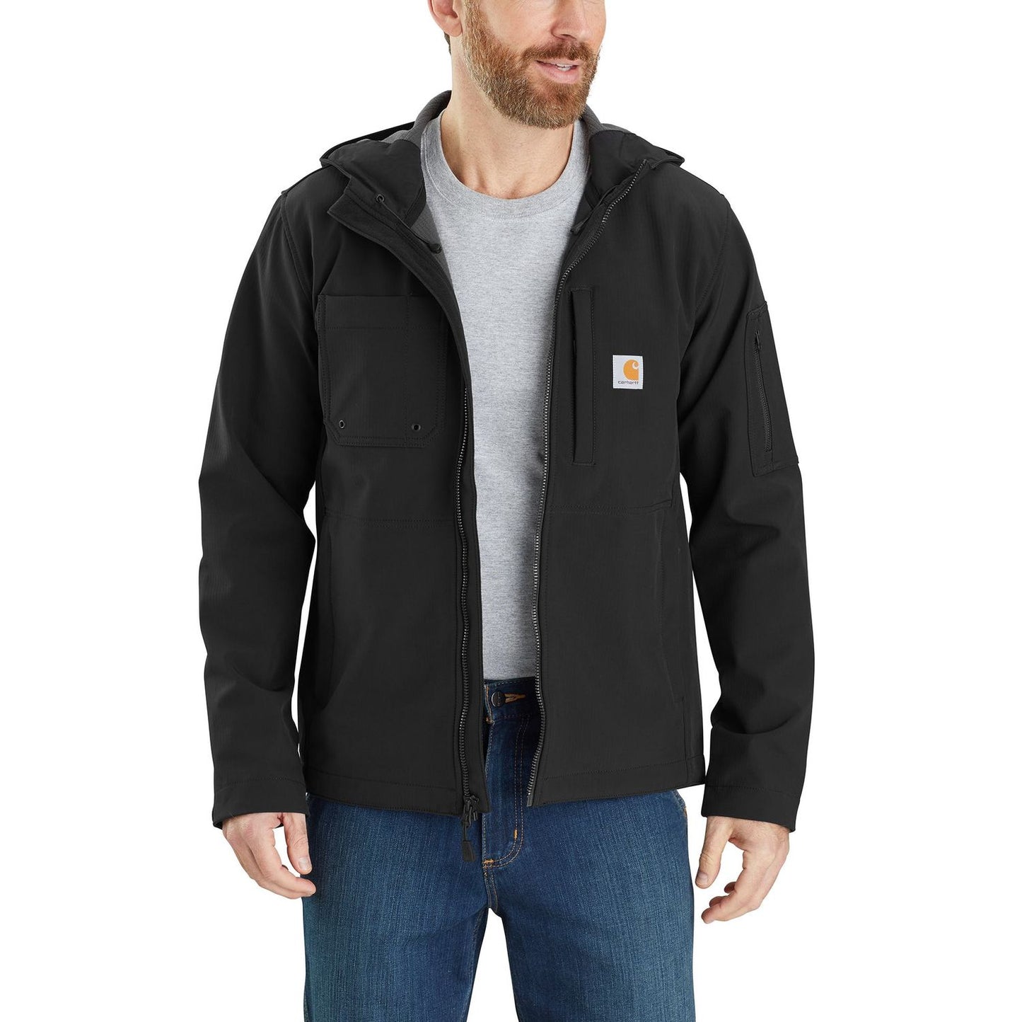 .m Rain Defender Relaxed Fit Mid Weight Softshell Hooded Jacket