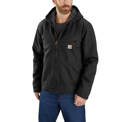 M Sherpa-Lined Jacket - Relaxed Fit - Washed Duck - 3 Warmest Rating - 104392