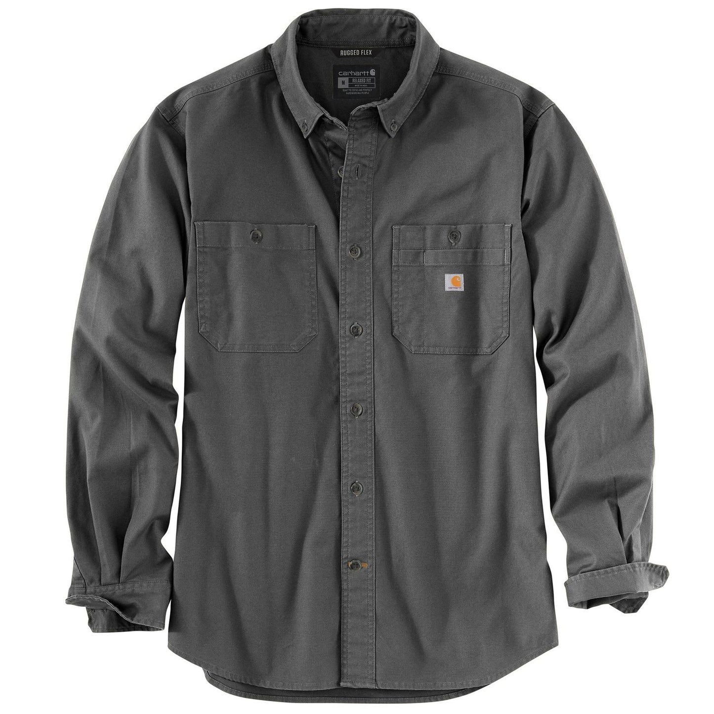 M RF Relaxed Fit Mid Weight Canvas Long Sleeve Shirt