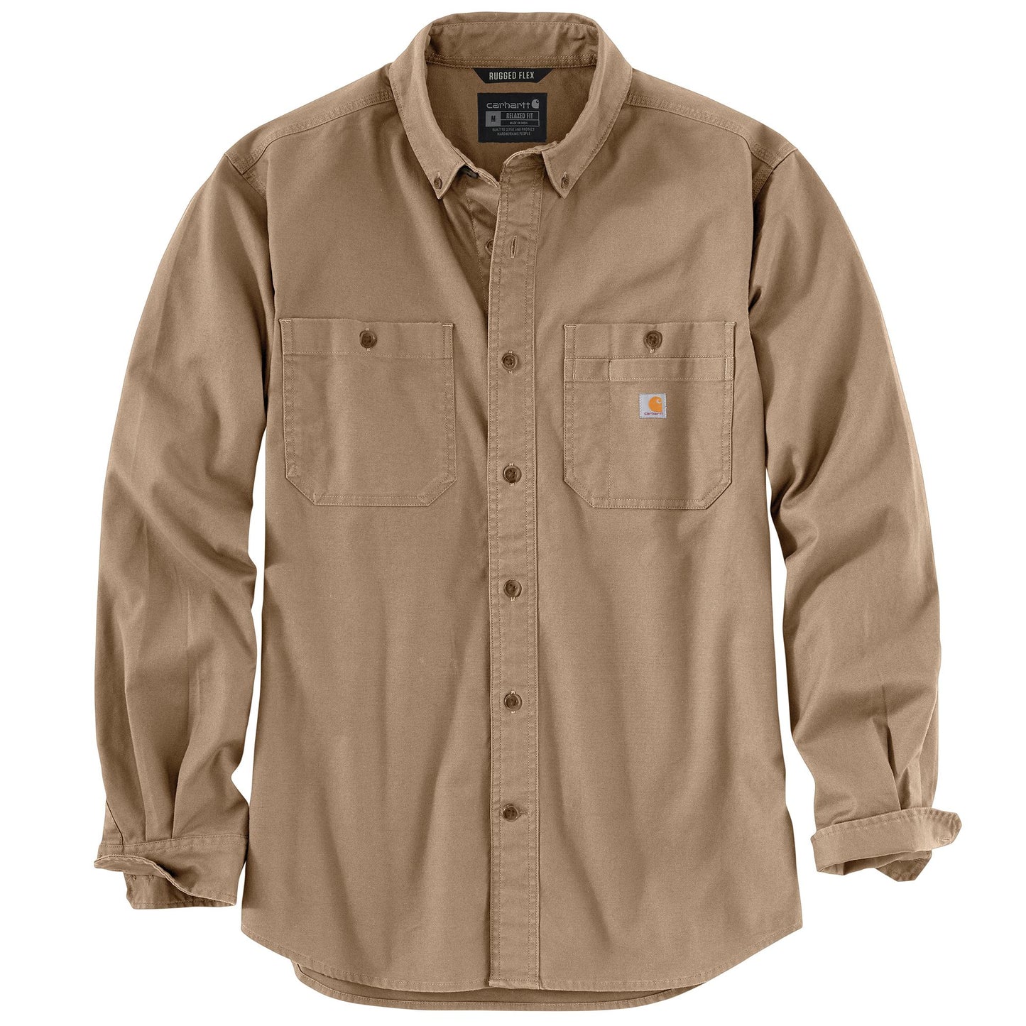 M RF Relaxed Fit Mid Weight Canvas Long Sleeve Shirt