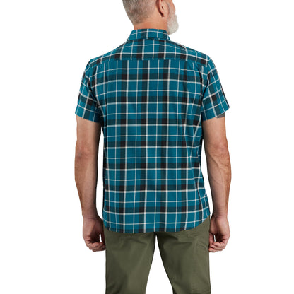 .M Rugged Flex Relaxed Fit Lightweight SS Plaid Shirt