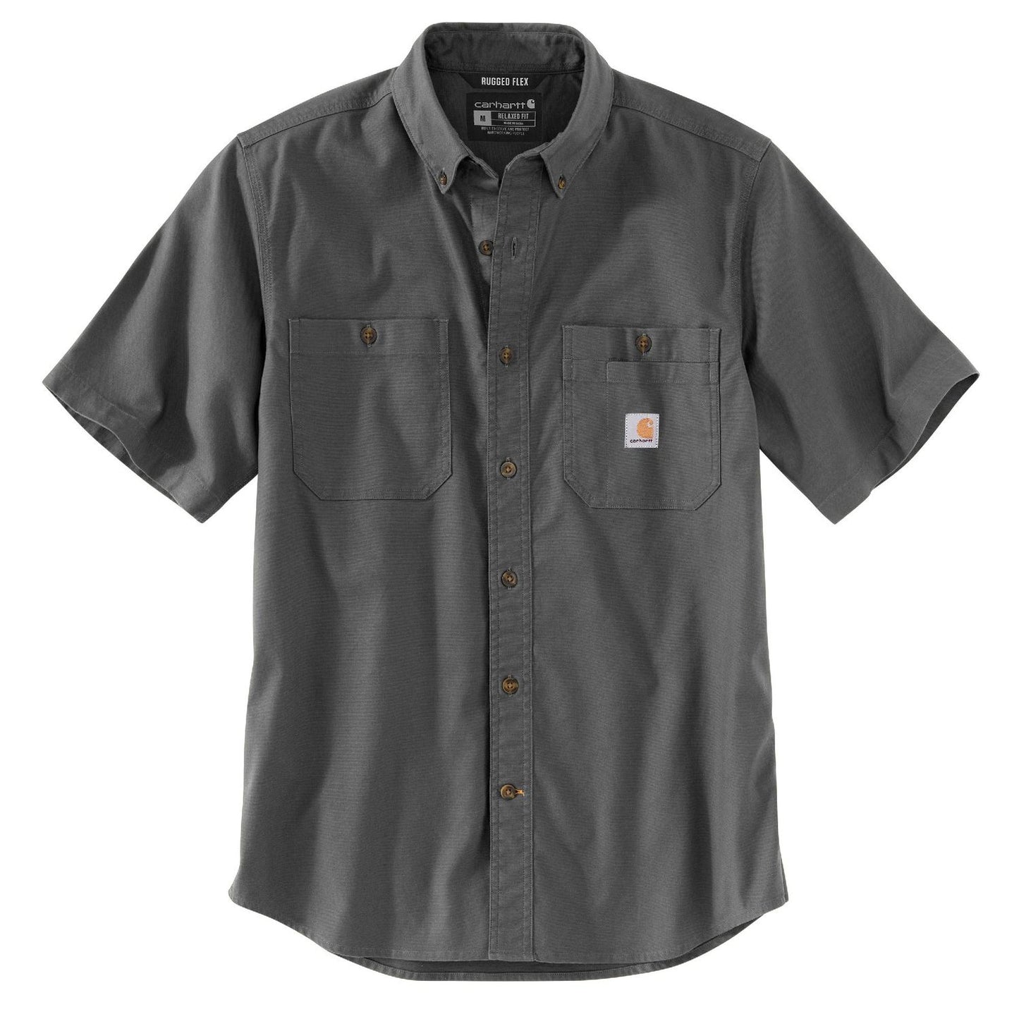 M Rugged Flex Relaxed Fit Midweight Canvas Short-Sleeve Shirt - 103555
