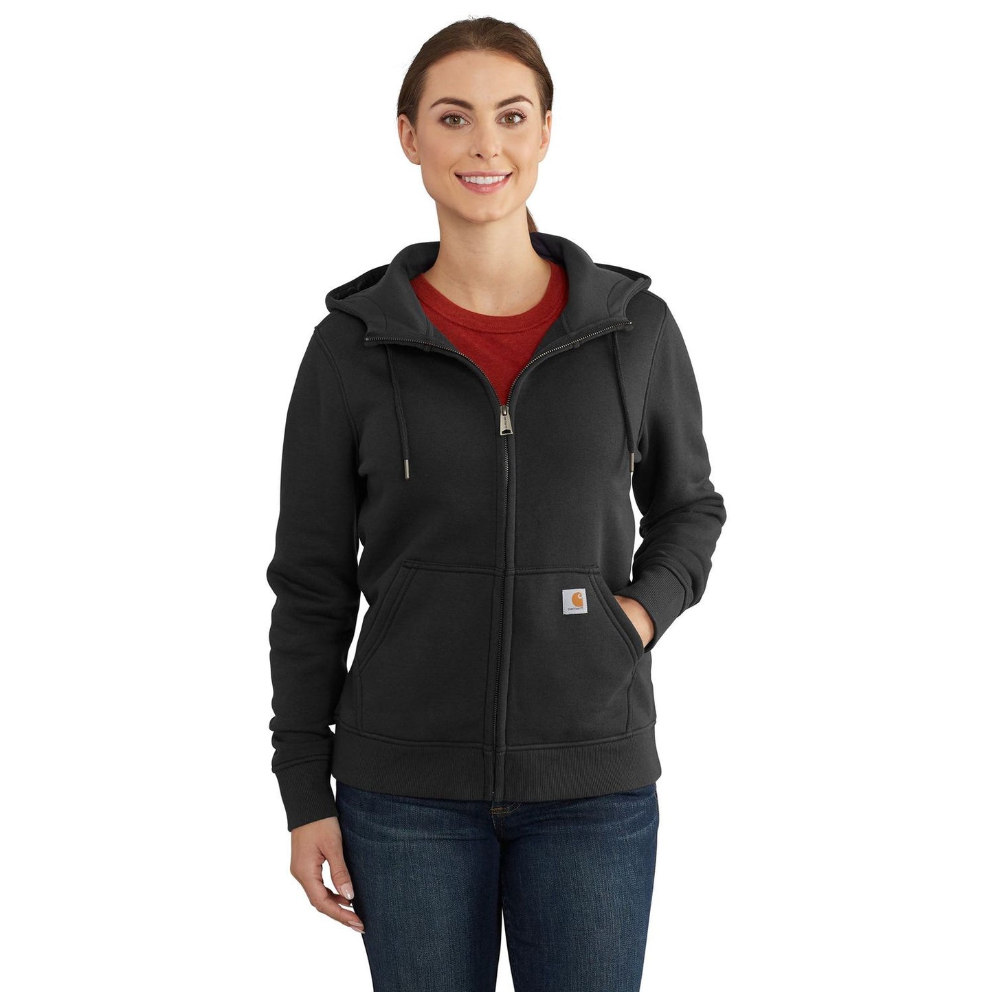 W Relaxed Fit Midweight Full-Zip Sweatshirt- 102788