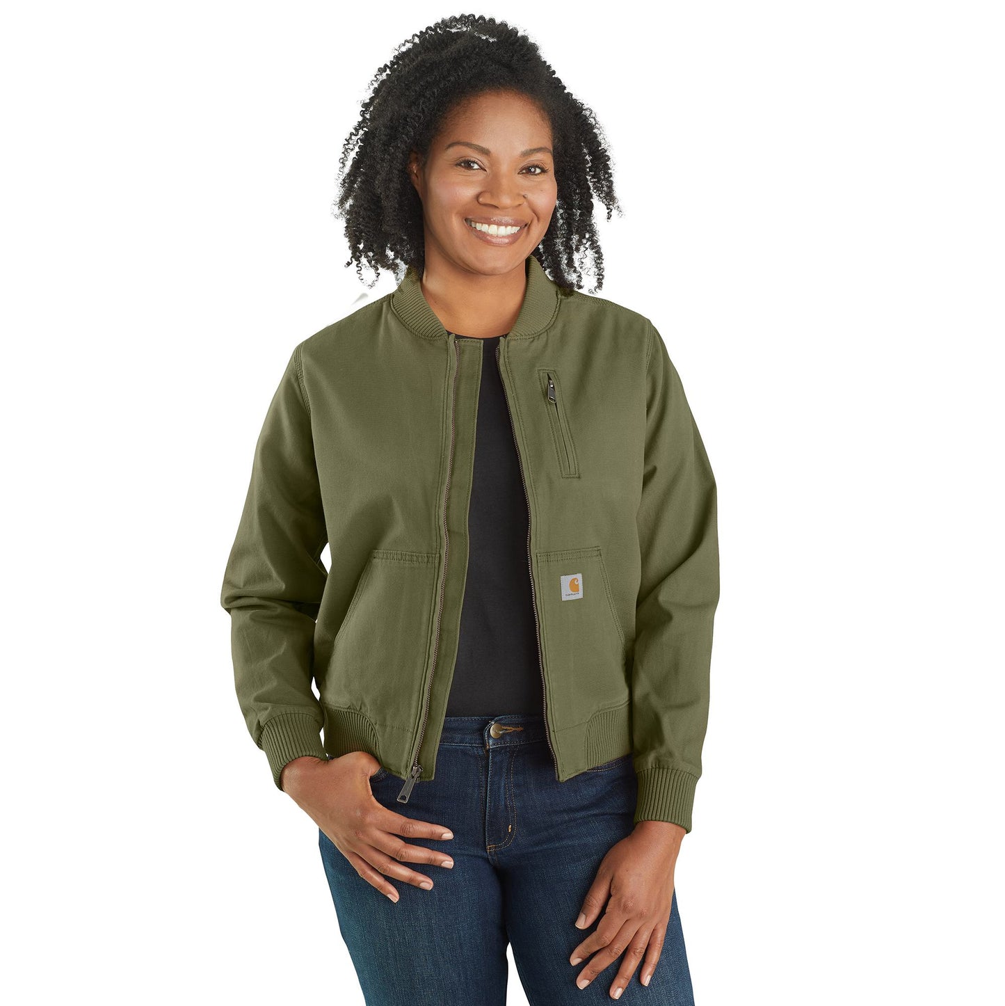 W Rugged Flex Relaxed Fit Canvas Jacket