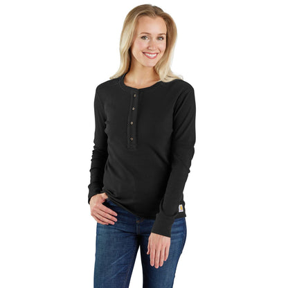 .W Tencel Series Relaxed Fit Ribbed Henley Shirt - 106480