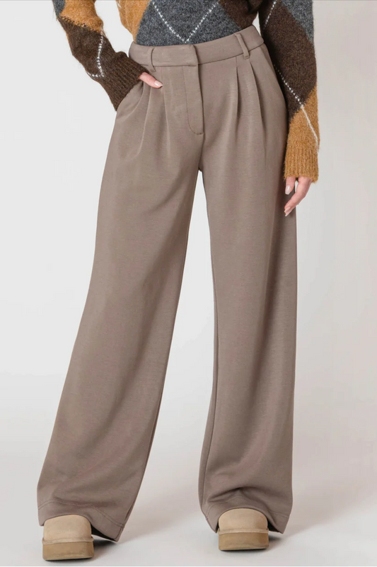 Wide Leg Knit Trouser