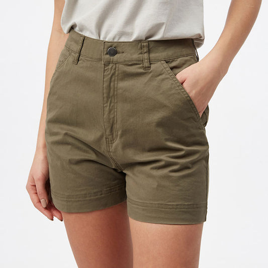 Twill High Waist Short