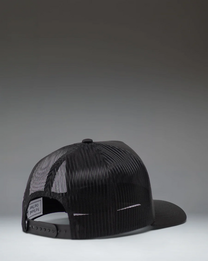 Whaler Tall Mesh Cap - Black