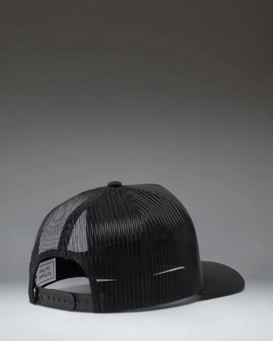 Whaler Tall Mesh Cap - Black