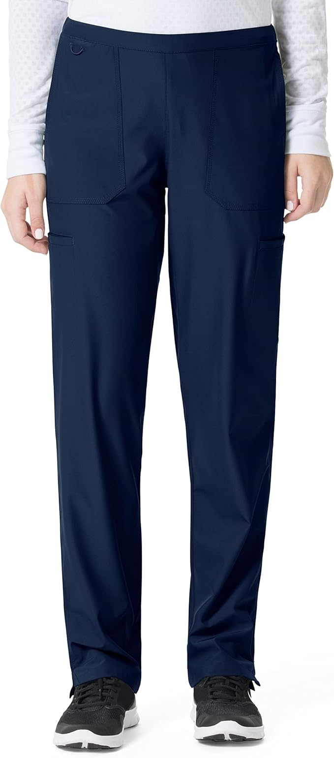 .Flat Front Straight Leg Pant