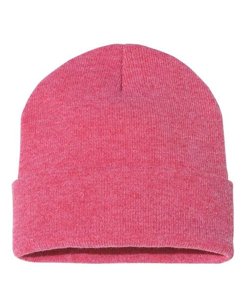 Sportsman Solid 12inch Cuffed Beanie - SP12