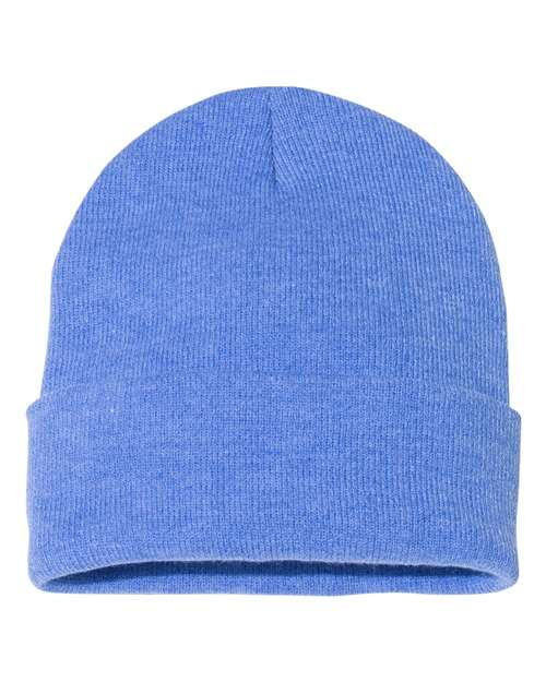 Sportsman Solid 12inch Cuffed Beanie - SP12