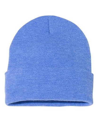 Sportsman Solid 12inch Cuffed Beanie - SP12
