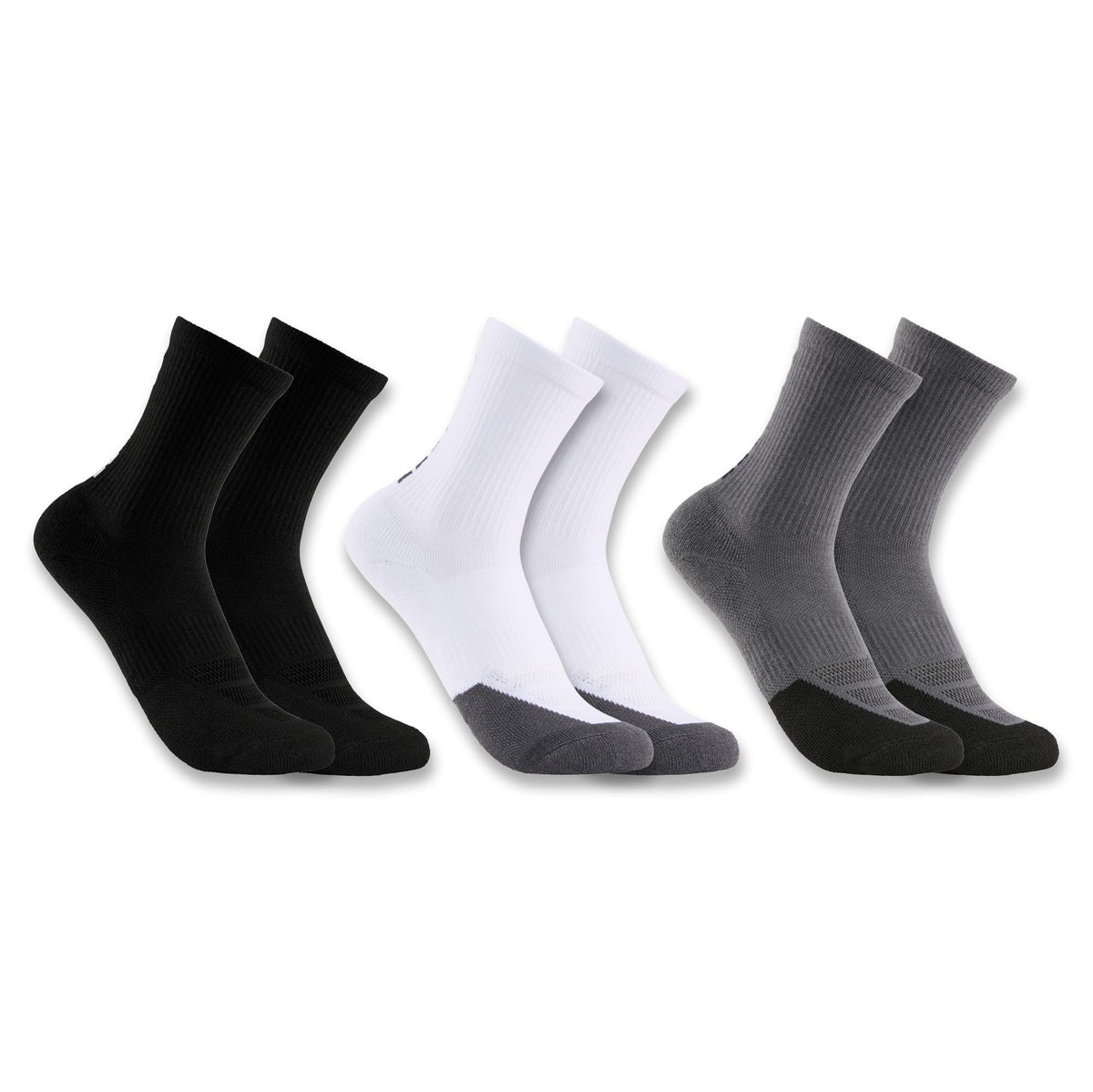 Junior - Force Midweight Logo Crew Sock 3 Pack