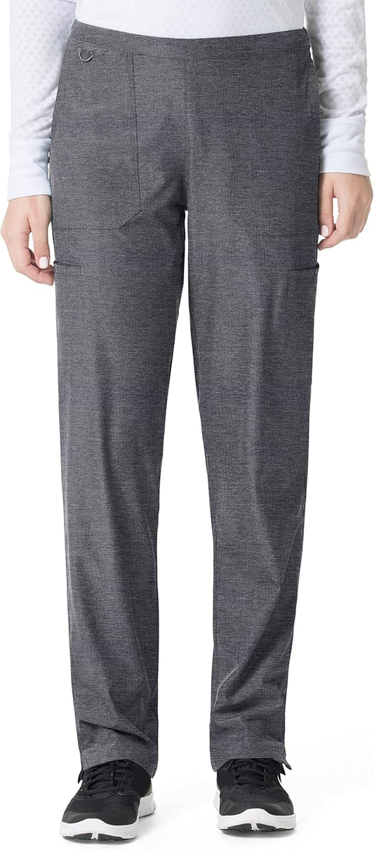 .Flat Front Straight Leg Pant - CHT - Charcoal Heather