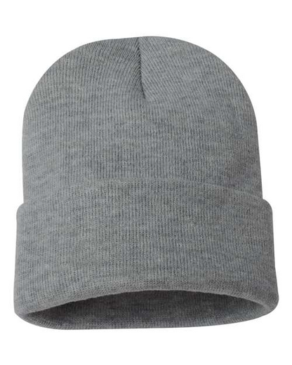 Sportsman Solid 12inch Cuffed Beanie - SP12