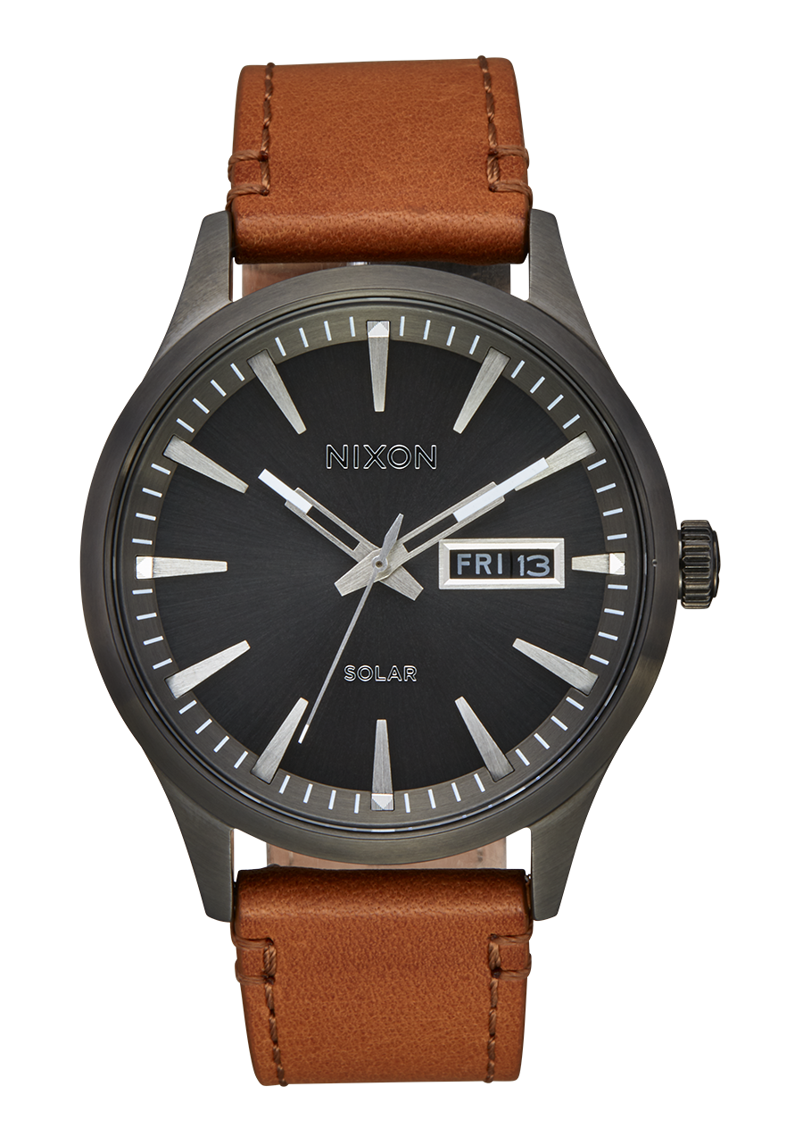 Sentry Solar Leather Watch