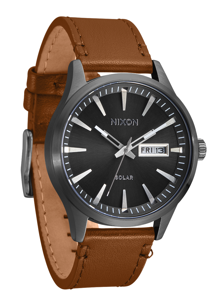 Sentry Solar Leather Watch